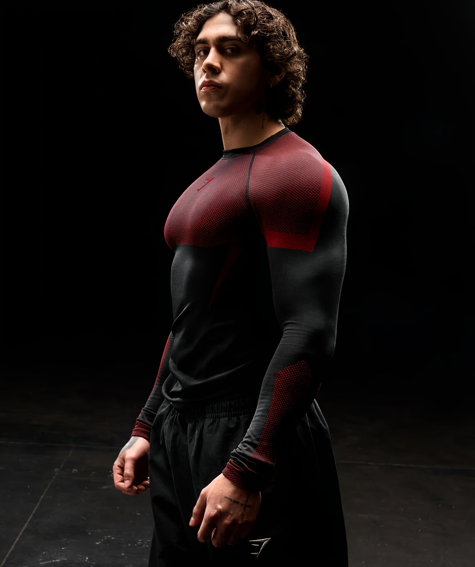 Camiseta de Compresion Superheroe Roja