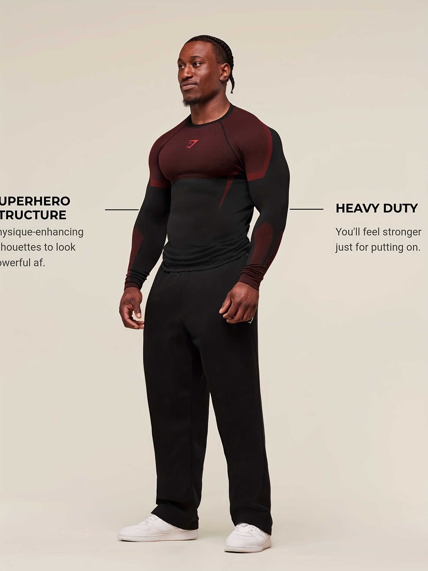 Camiseta de Compresion Superheroe Roja