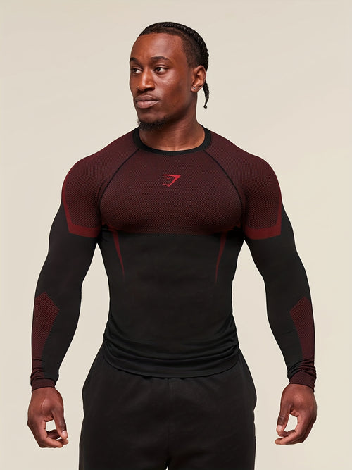 Camiseta de Compresion Superheroe Roja