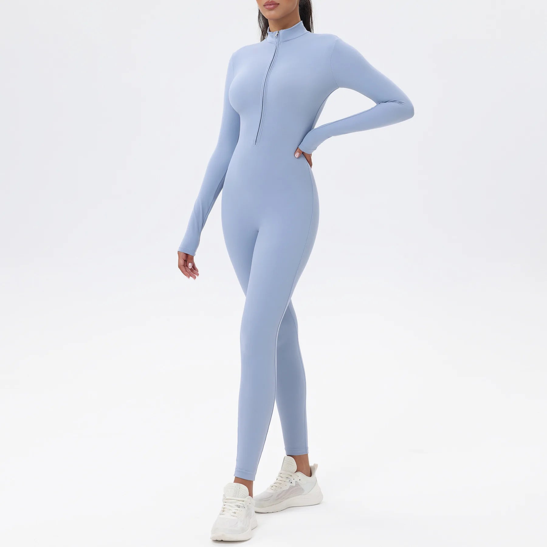 GOTICO ENTERIZO LEVANTA GLUTEOS - fitted butt-lifting yoga jumpsuit.