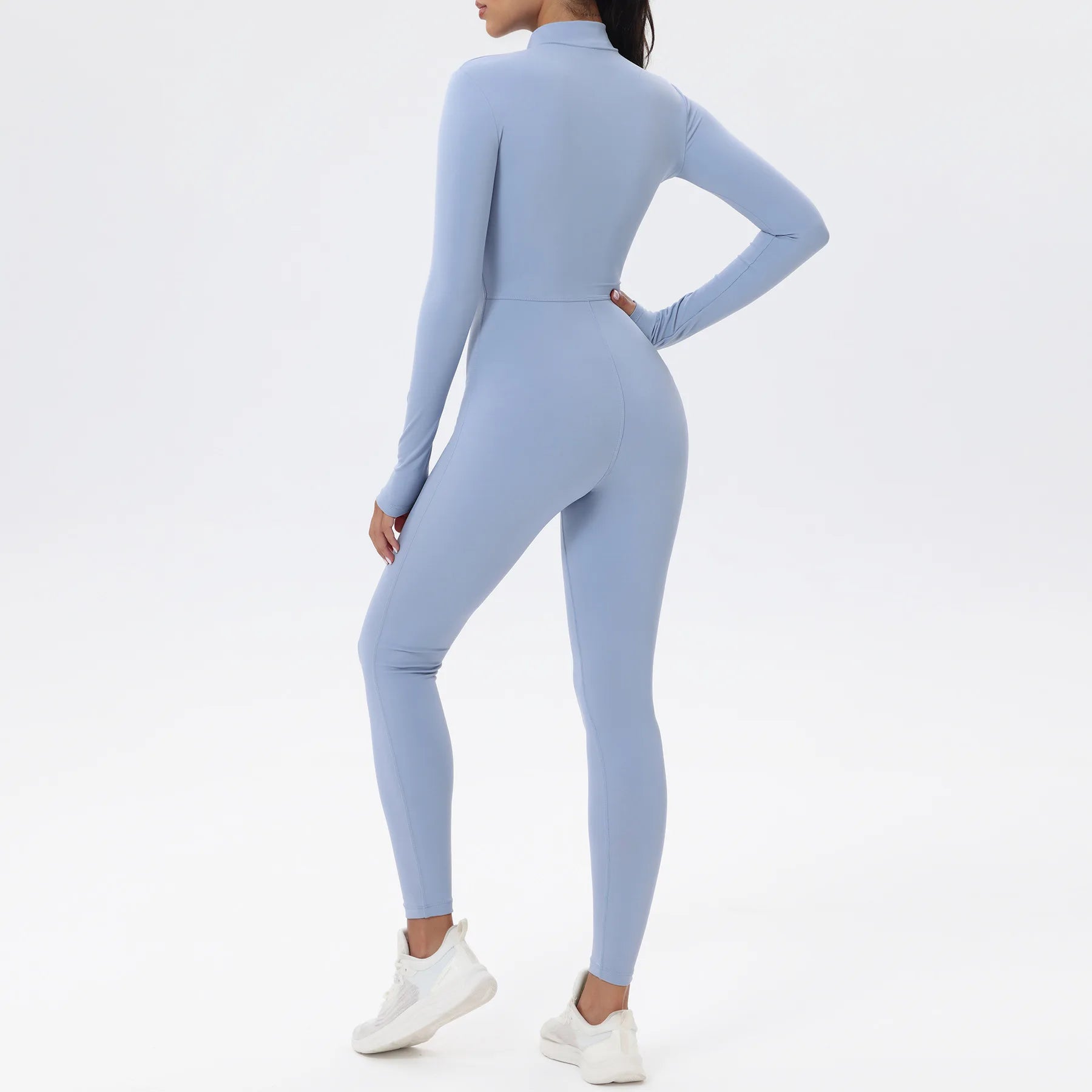 GOTICO ENTERIZO LEVANTA GLUTEOS - fitted butt-lifting yoga jumpsuit.