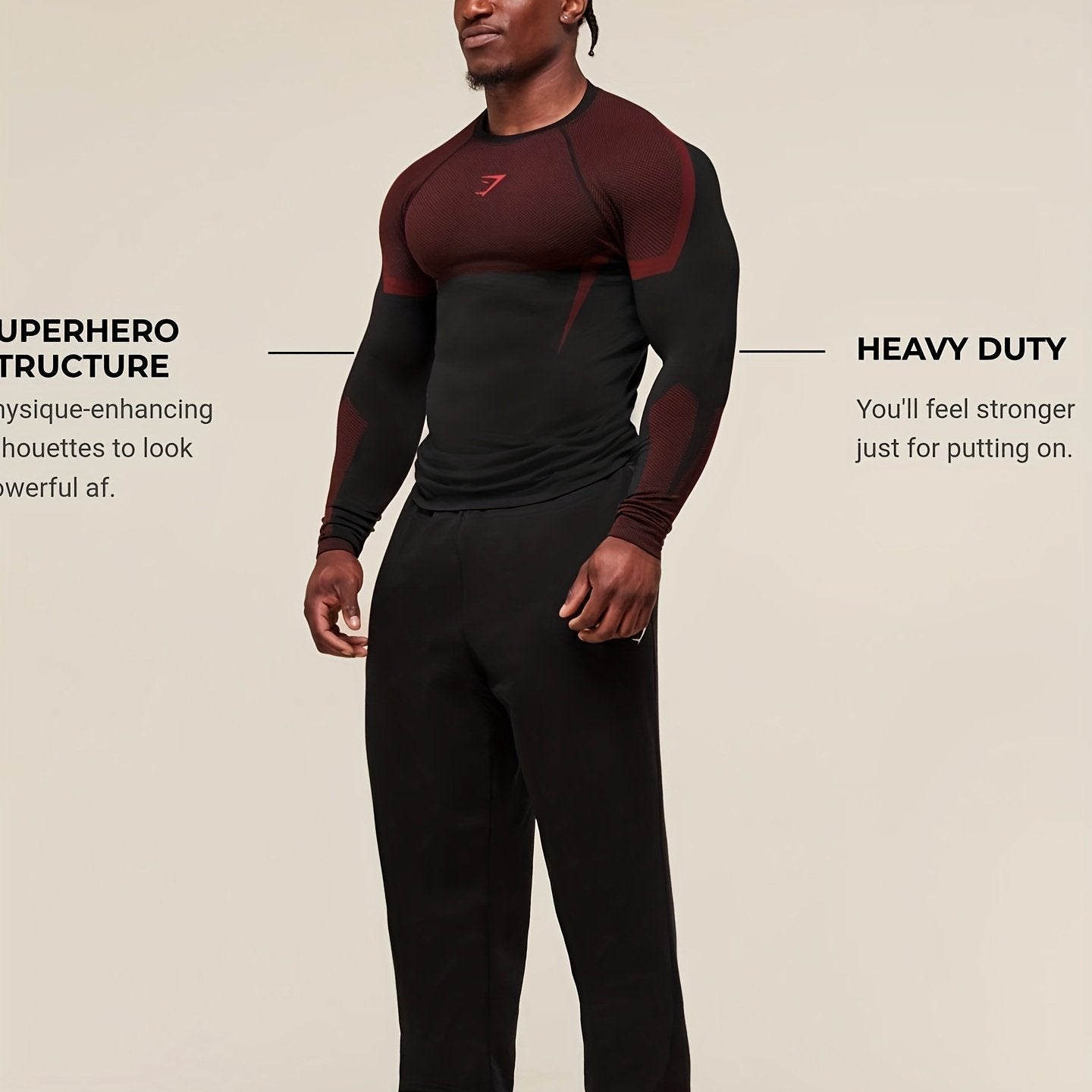 Camiseta de Compresion Superheroe Roja