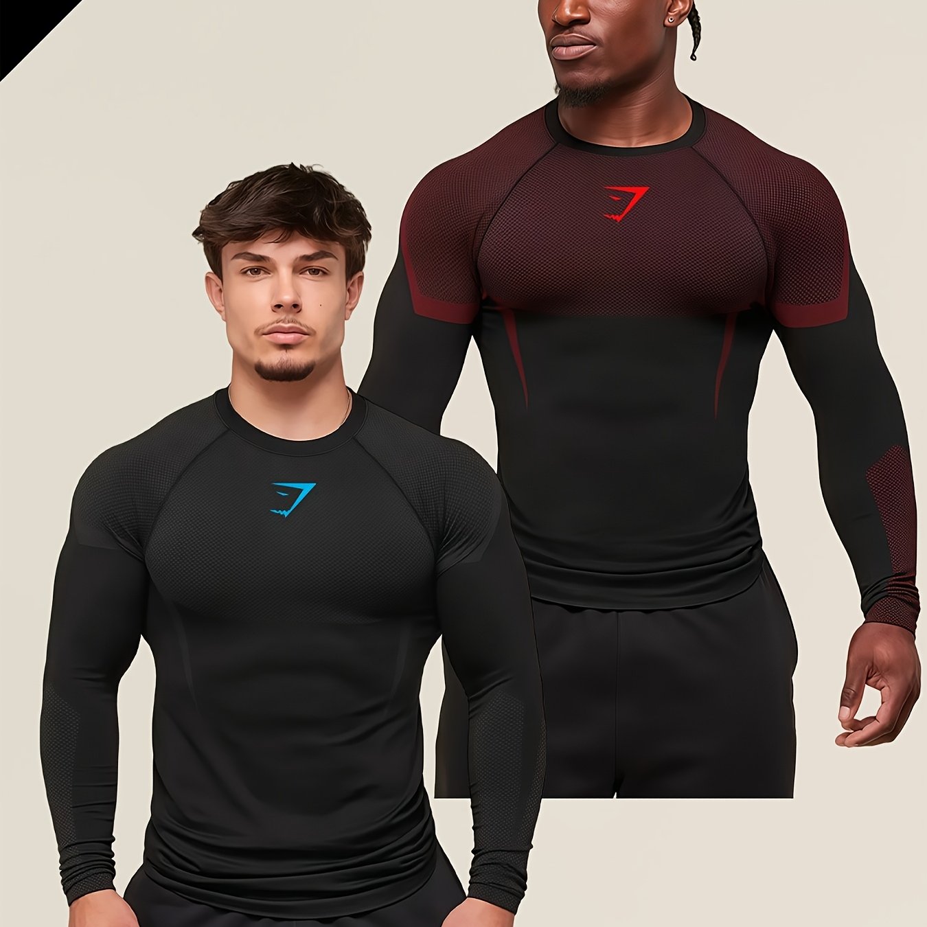 Camiseta de Compresion Superheroe Roja 2 Pares